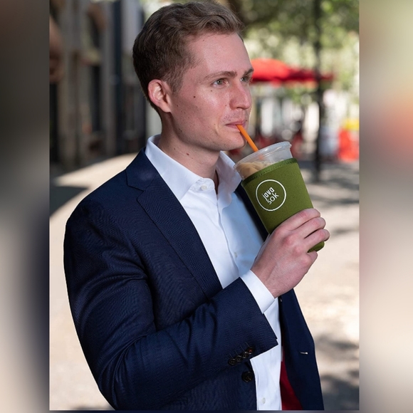 NEW Java Sok The Original Reusable Beverage Sleeve Large Bright Pink 30-32oz. - Picture 4 of 5